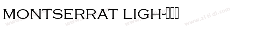 montserrat ligh字体转换